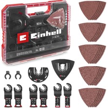 Orijinal Einhell Xl-Plus-Case 35 Parça Multi-Tool Seti – Ahşap Için (Cv Dalma Testereler, Hcs Yarım Daire Testere, Delta Taban Plakası, Zımpara Kağıtları, Dremel Adaptörü) - 49708136