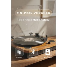 Mikado Nostalgia MN-P235 VOYAGER Pikap Ahşap USB-BT 3.5mm AUXINRCAO Destekli Müzik Kutusu