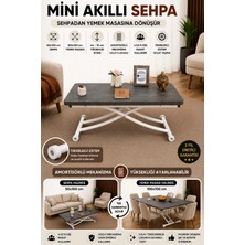 Mini Juppo Akıllı Sehpa Çalışma Masası Yer Sofrası Yemek Masası