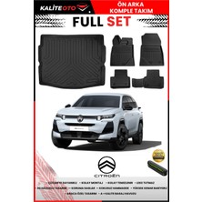 Ko Kaliteoto Citroen C5 Aircross Benzin/hibrit 2026 Model Alt 3D Bagaj Havuzu ve Paspas Seti+Numaratör Hediyeli