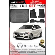 Ko Kaliteoto Mercedes B Serisi W246 2012 Model 3D Bagaj Havuzu ve Paspas Seti+Numaratör Hediyeli