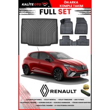 Ko Kaliteoto Renault Clio 5 2020 Model 3D Bagaj Havuzu ve Paspas Seti+Numaratör Hediyeli