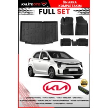 Ko Kaliteoto Kia Picanto 2018 Model 3D Bagaj Havuzu ve Paspas Seti+Numaratör Hediyeli