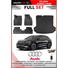 Ko Kaliteoto Audi Q4 E-Tron 2023 Model 3D Bagaj Havuzu ve Paspas Seti+Oto Parfümlü