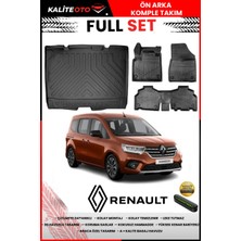 Ko Kaliteoto Renault Kango 2023 Model 3D Bagaj Havuzu ve Paspas Seti+Numaratör Hediyeli