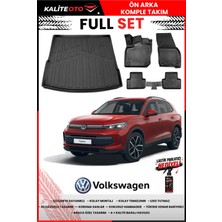 Ko Kaliteoto Volkswagen Tiguan 2026 Model Üst 3D Bagaj Havuzu ve Paspas Seti+Lastik Parlatıcı