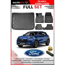 Ko Kaliteoto Ford Puma 2025 Model Üst 3D Bagaj Havuzu ve Paspas Seti+Numaratör Hediyeli
