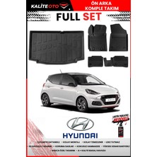 Ko Kaliteoto Hyundai I10 2025 Model 3D Bagaj Havuzu ve Paspas Seti+Lastik Parlatıcı