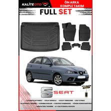Ko Kaliteoto Seat Ibiza 2002 Model 3D Bagaj Havuzu ve Paspas Seti+Oto Parfümlü