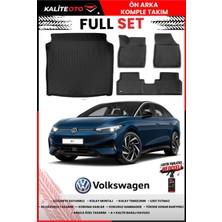 Ko Kaliteoto Volkswagen Id7 2026 Model Alt 3D Bagaj Havuzu ve Paspas Seti+Lastik Parlatıcı