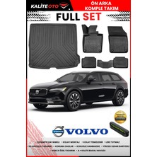 Ko Kaliteoto Volvo V90 2024 Model 3D Bagaj Havuzu ve Paspas Seti+Numaratör Hediyeli