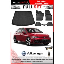 Ko Kaliteoto Volkswagen Golf 8 Manuel 2023 Model 3D Bagaj Havuzu ve Paspas Seti+Oto Parfümlü