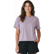 Sportive Lysa Kadın Lila Günlük Stil T-Shirt 26YK0027-LIL
