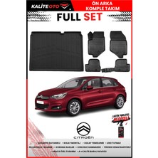 Ko Kaliteoto Citroen C4 2018 Model 3D Bagaj Havuzu ve Paspas Seti+Lastik Parlatıcı