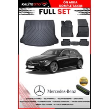Ko Kaliteoto Mercedes A Serisi W177 Hatchback 2024 Model Cepli 3D Bagaj Havuzu ve Paspas Seti+Numaratör Hediyeli