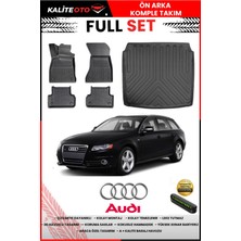 Ko Kaliteoto Audi A4 Station Vagon 2011 Model 3D Bagaj Havuzu ve Paspas Seti+Numaratör Hediyeli