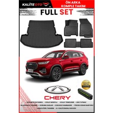 Ko Kaliteoto Chery Tiggo 8 Pro 2023 Model 3D Bagaj Havuzu ve Paspas Seti+Numaratör Hediyeli