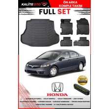 Ko Kaliteoto Honda Civic 2007 Model 3D Bagaj Havuzu ve Paspas Seti+Numaratör Hediyeli