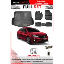 Ko Kaliteoto Honda City 2023 Model 3D Bagaj Havuzu ve Paspas Seti+Oto Parfümlü