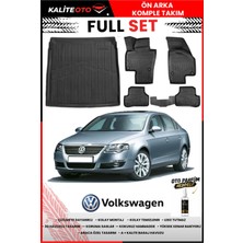 Ko Kaliteoto Volkswagen Passat B6 2009 Model 3D Bagaj Havuzu ve Paspas Seti+Oto Parfümlü