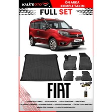 Ko Kaliteoto Fiat Doblo 2016 Model 3D Bagaj Havuzu ve Paspas Seti+Oto Parfümlü
