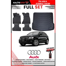 Ko Kaliteoto Audi Q5 2012 Model 3D Bagaj Havuzu ve Paspas Seti+Lastik Parlatıcı