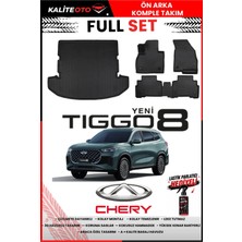 Ko Kaliteoto Chery Yeni Tiggo 8 2026 Model 3D Bagaj Havuzu ve Paspas Seti+Lastik Parlatıcı