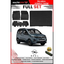 Ko Kaliteoto Opel Combo 2022 Model Seperatör Sökülmüş 3D Bagaj Havuzu ve Paspas Seti+Numaratör Hediyeli
