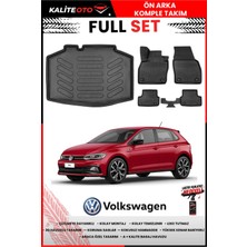 Ko Kaliteoto Volkswagen Polo Impression Paket 2026 Model 3D Bagaj Havuzu ve Paspas Seti+Lastik Parlatıcı