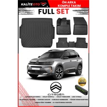 Ko Kaliteoto Citroen C5 Aircross 2024 Model Üst 3D Bagaj Havuzu ve Paspas Seti+Numaratör Hediyeli