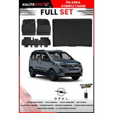 Ko Kaliteoto Opel Combo 2020 Model Seperatör Sökülmüş 3D Bagaj Havuzu ve Paspas Seti+Oto Parfümlü