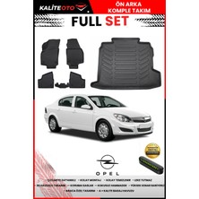 Ko Kaliteoto Opel Astra H Sedan 2007 Model 3D Bagaj Havuzu ve Paspas Seti+Numaratör Hediyeli