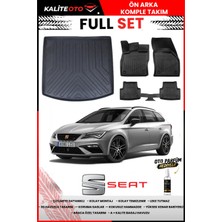 Ko Kaliteoto Seat Leon Station Vagon 2018 Model 3D Bagaj Havuzu ve Paspas Seti+Oto Parfümlü