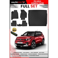 Ko Kaliteoto Citroen C3 Aircross Benzin/hibrit 2026 Model Alt 3D Bagaj Havuzu ve Paspas Seti+Numaratör Hediyeli