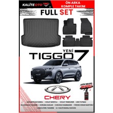 Ko Kaliteoto Chery Yeni Tiggo 7 2026 Model 3D Bagaj Havuzu ve Paspas Seti+Lastik Parlatıcı