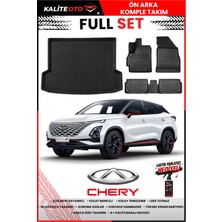 Ko Kaliteoto Chery Omoda 5 2023 Model 3D Bagaj Havuzu ve Paspas Seti+Lastik Parlatıcı