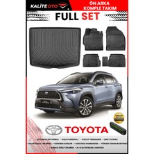 Ko Kaliteoto Toyota Corolla Cross 2025 Model 3D Bagaj Havuzu ve Paspas Seti+Numaratör Hediyeli