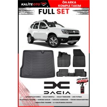 Ko Kaliteoto Dacia Duster 4x2 2009 Model 3D Bagaj Havuzu ve Paspas Seti+Lastik Parlatıcı
