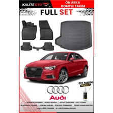Ko Kaliteoto Audi A3 Sedan 2018 Model 3D Bagaj Havuzu ve Paspas Seti+Oto Parfümlü