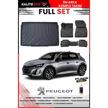 Ko Kaliteoto Peugeot 208 Elektrikli 2023 Model 3D Bagaj Havuzu ve Paspas Seti+Oto Parfümlü