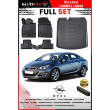 Ko Kaliteoto Opel Astra J Sedan 2013 Model 3D Bagaj Havuzu ve Paspas Seti+Numaratör Hediyeli