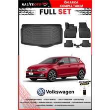 Ko Kaliteoto Volkswagen Polo 2026 Model Alt 3D Bagaj Havuzu ve Paspas Seti+Oto Parfümlü