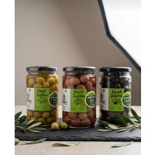 Ziraat Tarım Edremit Körfez 3'lü Zeytin Seti 400 Gr*3 (Pembe Çizik-Ayvalık Kırma-Kuru Sele)