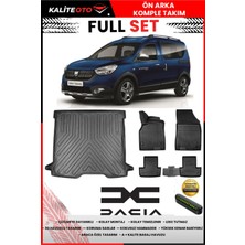 Ko Kaliteoto Dacia Dokker 2023 Model 3D Bagaj Havuzu ve Paspas Seti+Numaratör Hediyeli