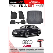 Ko Kaliteoto Audi A3 Sedan 2026 Model 3D Bagaj Havuzu ve Paspas Seti+Lastik Parlatıcı