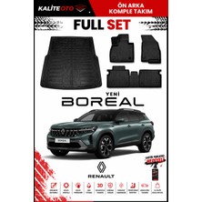Ko Kaliteoto Renault Boreal 3D Araca Özel Havuzlu Paspas Takımı ve Bagaj Havuzu Seti