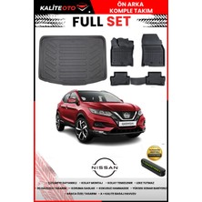Ko Kaliteoto Nissan Qashqai 2016 Model Alt 3D Bagaj Havuzu ve Paspas Seti+Numaratör Hediyeli