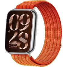 Redmud Teknoloji Xiaomi Smart Band 9 Pro / Xiaomi Smart Band 8 Pro Ile Uyumlu Cırtlı Kumaş Hasır Kordon