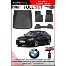 Ko Kaliteoto Bmw 3 Serisi E90 2009 Model 3D Bagaj Havuzu ve Paspas Seti+Lastik Parlatıcı