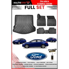Ko Kaliteoto Ford Focus 3.5 Sedan 2014 Model 3D Bagaj Havuzu ve Paspas Seti+Oto Parfümlü